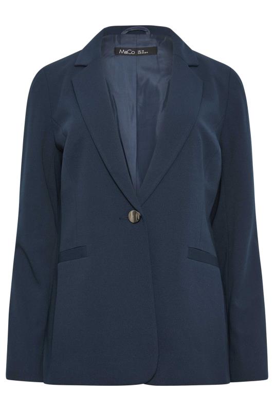M&Co Navy Blue Tailored Blazer | M&Co 5