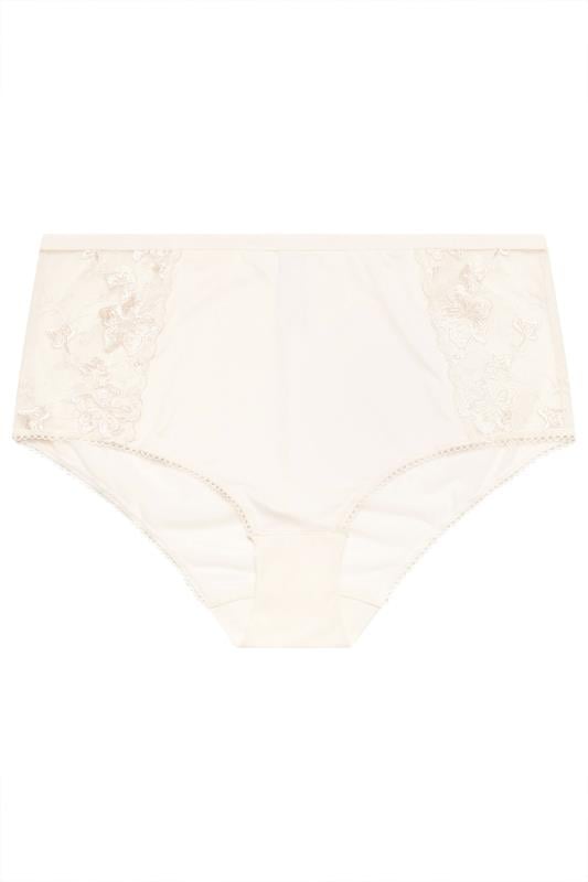 YOURSET 2 PACK Plus Size Navy Blue & White Embroidered Full Briefs | Yours Clothing 10