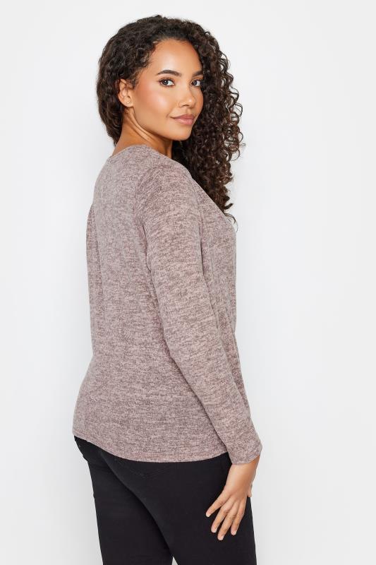 M&Co Pink Wrap Over Jumper | M&Co 4
