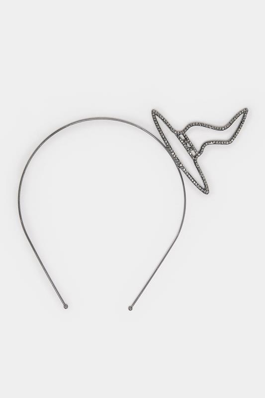 Silver Tone Witch Hat Novelty Halloween Headband