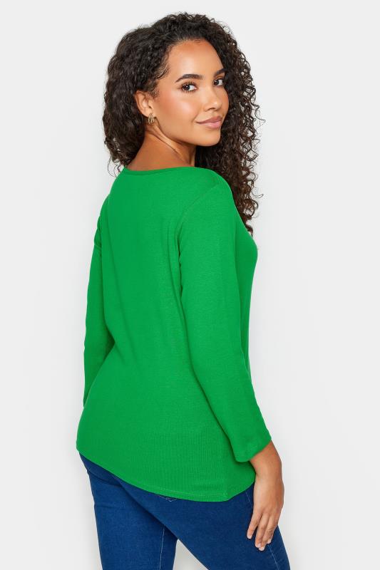 M&Co Green 3/4 Sleeve Essential Top | M&Co 4