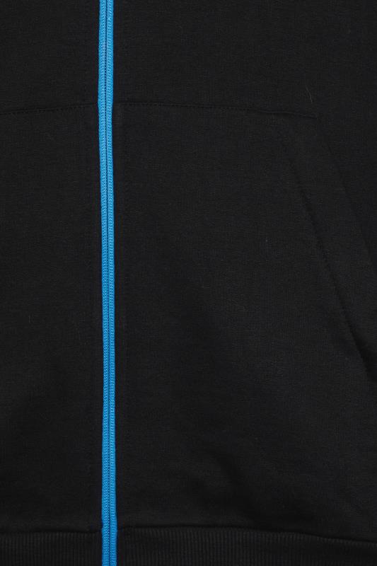 BadRhino Big & Tall Black Workwear Zip Through Hoodie | BadRhino 7