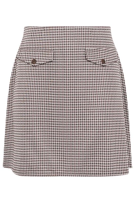 LIMITED COLLECTION Plus Size Beige Jacquard Mini Skirt | Yours Clothing 5