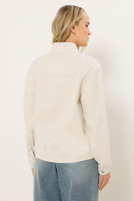 LTS Tall Women's Cream Funnel Neck Jacket | Long Tall Sally 5