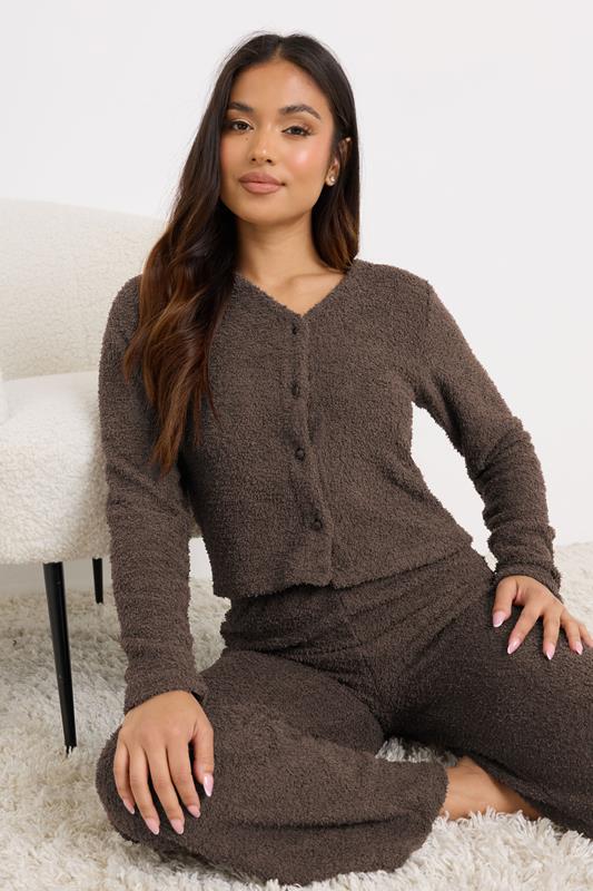  PixieGirl Petite Chocolate Brown Chenille Cardigan