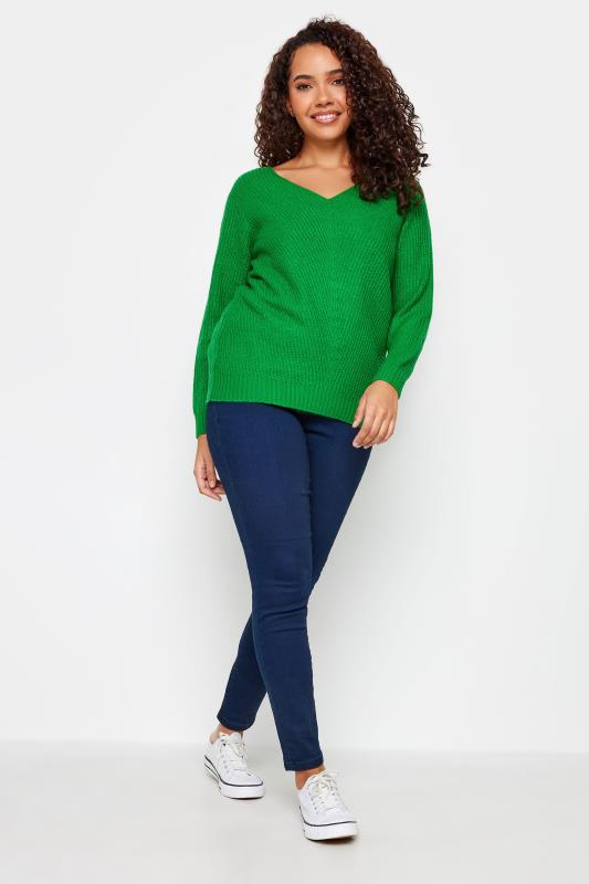 M&Co Fern Green V-Neck Knitted Jumper | M&Co 2