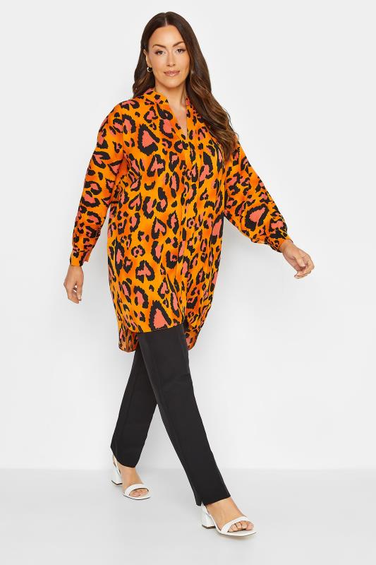 M&Co Orange Leopard Print Blouse | M&Co 2