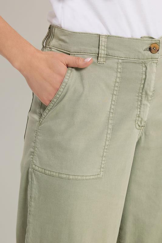 LTS Tall Women's Sage Green Wide Leg Trousers | Long Tall Sally 4