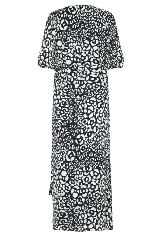 M&Co Black Animal Print Wrap Dress | M&Co 8