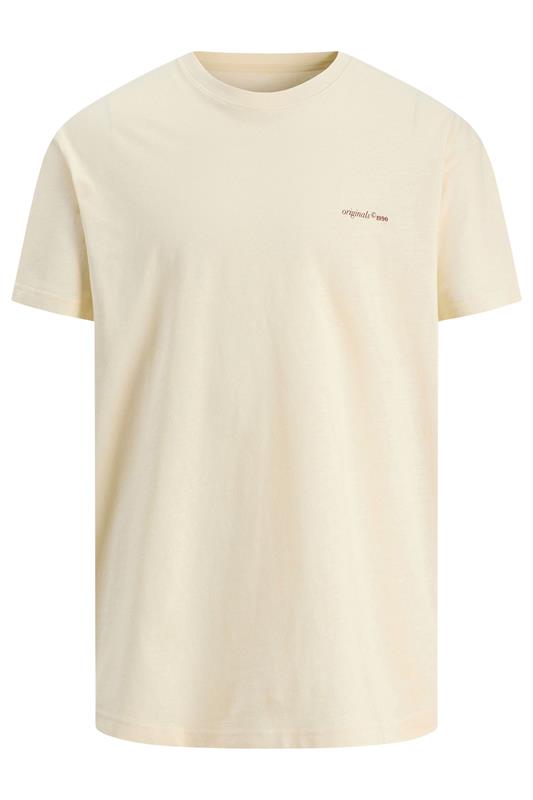 JACK & JONES Big & Tall Antique White Back Graphic Tee | BadRhino 4