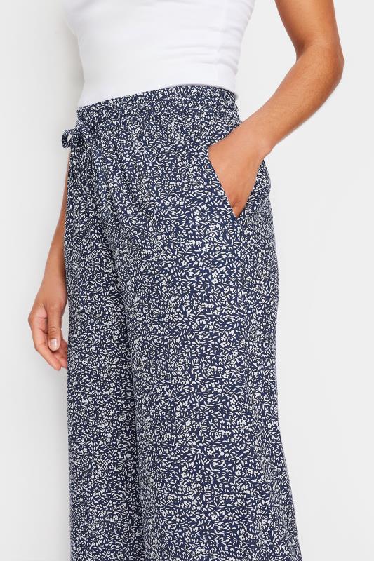 M&Co Navy Blue Ditsy Floral Culottes | M&Co 4