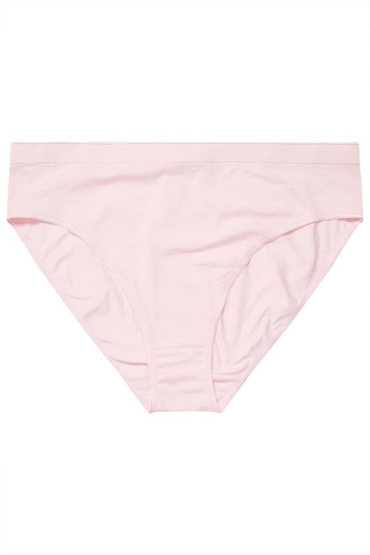 YOURSET 5 PACK Plus Size Black & Pink Star Print High Leg Knickers | Yours Clothing  9