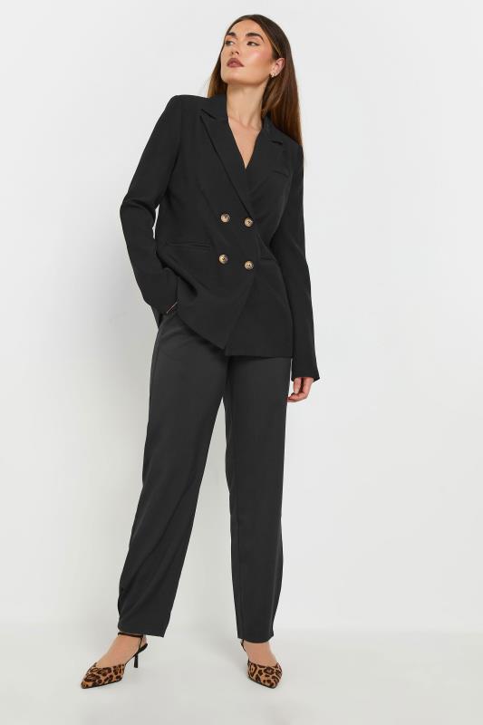 LTS Tall Black Double Breasted Blazer Jacket | Long Tall Sally 4