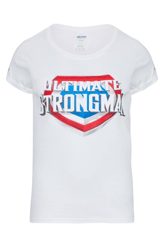 BadRhino Women's White Ultimate Strongman T-Shirt | BadRhino 6