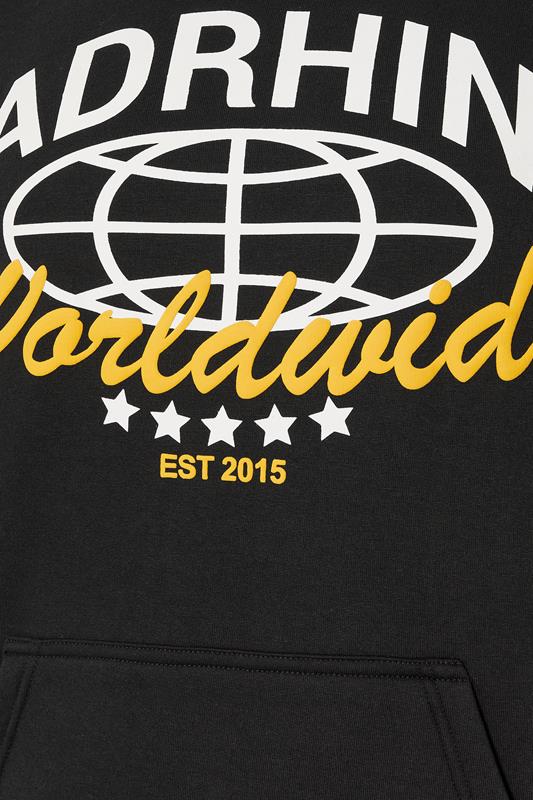 BadRhino Big & Tall Black Worldwide Hoodie 7