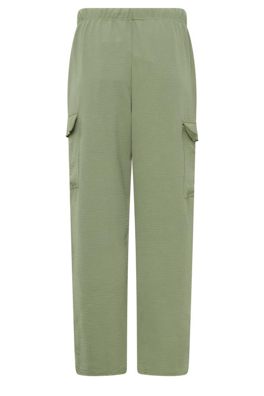 M&Co Khaki Green Cargo Slim Leg Trousers | M&Co 5