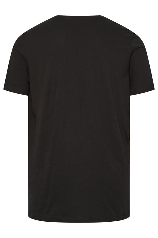 JACK & JONES Big & Tall Black Logo T-Shirt | BadRhino 5