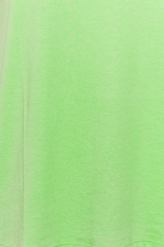 YOURS Plus Size Curve Bright Green Essential T-Shirt | Yours Clothing  4