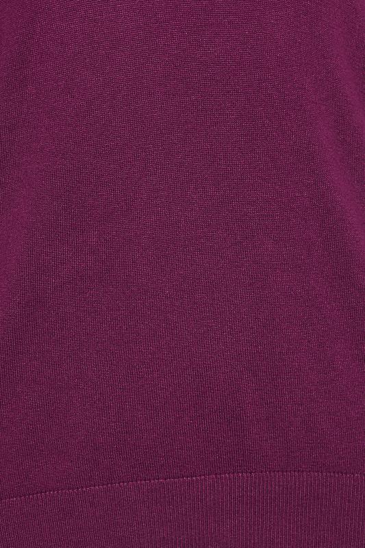 M&Co Purple Long Sleeve V-Neck Jumper | M&Co 5