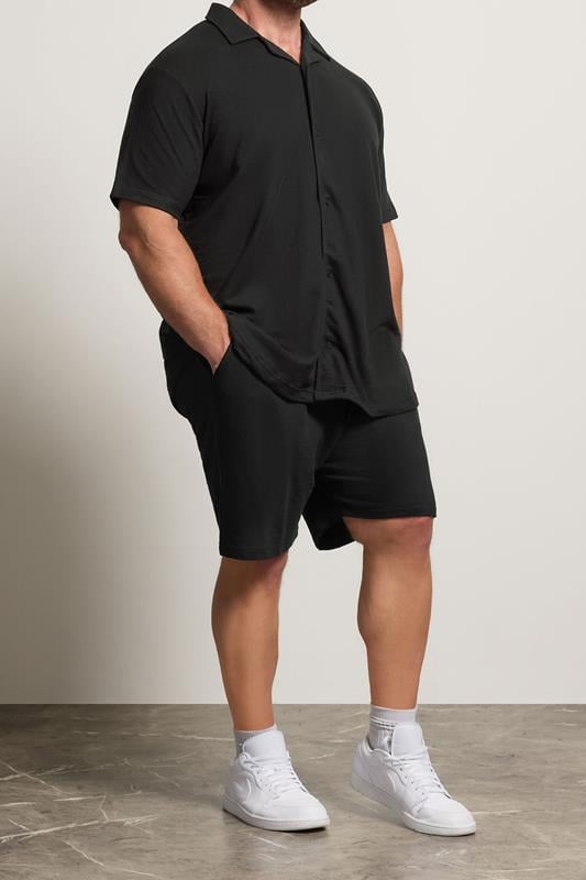 BadRhino Big & Tall Black Jersey Shorts