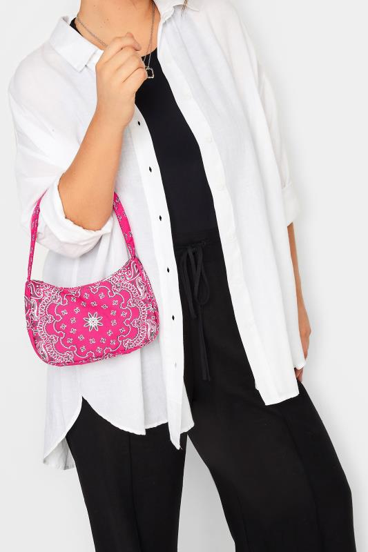  Yours Pink Paisley Print Shoulder Bag
