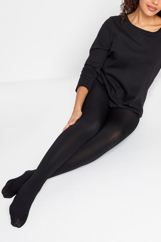 Women's  M&Co Black Thermal Fleece Tights