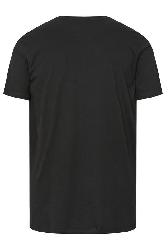 FIRETRAP Big & Tall Black Forged Iron Print T-Shirt | BadRhino 4