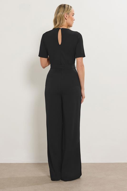 LTS Tall Black Belted Jumpsuit | Long Tall Sally  2