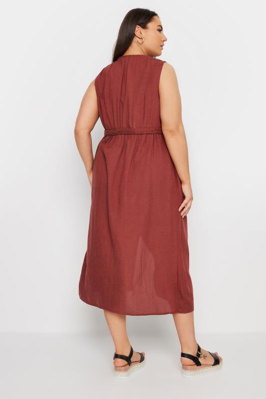 YOURS Plus Size Orange Crinkle Kimono | Yours Clothing 4
