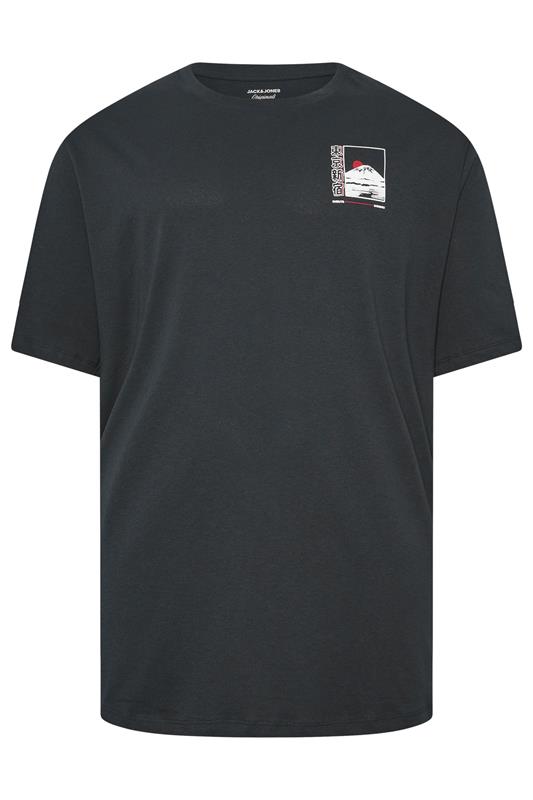 JACK & JONES Big & Tall Forest River Green Graphic T-Shirt | BadRhino 4