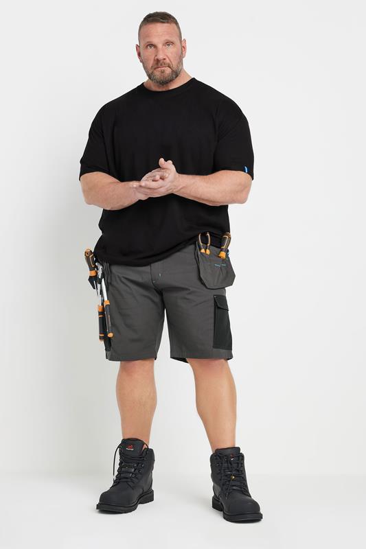 BadRhino Big & Tall Black Workwear Cargo Shorts | BadRhino 2