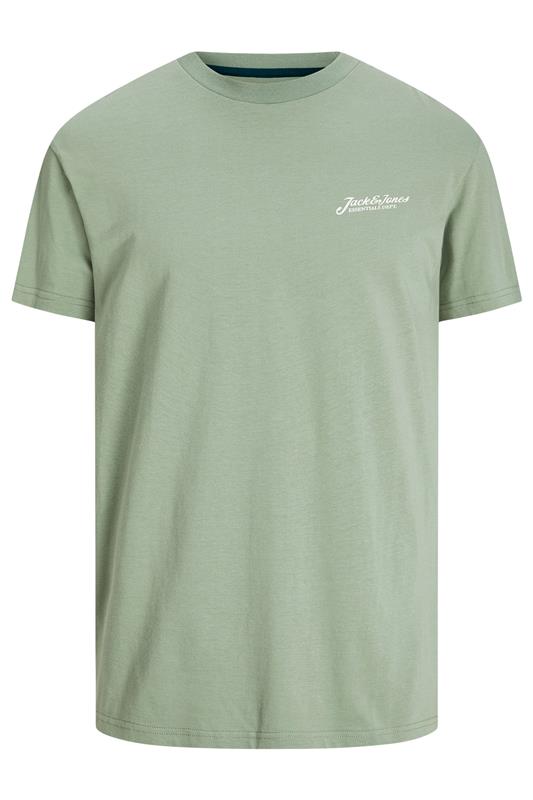 JACK & JONES Big & Tall Light blue & Black Core T-Shirts | BadRhino 5