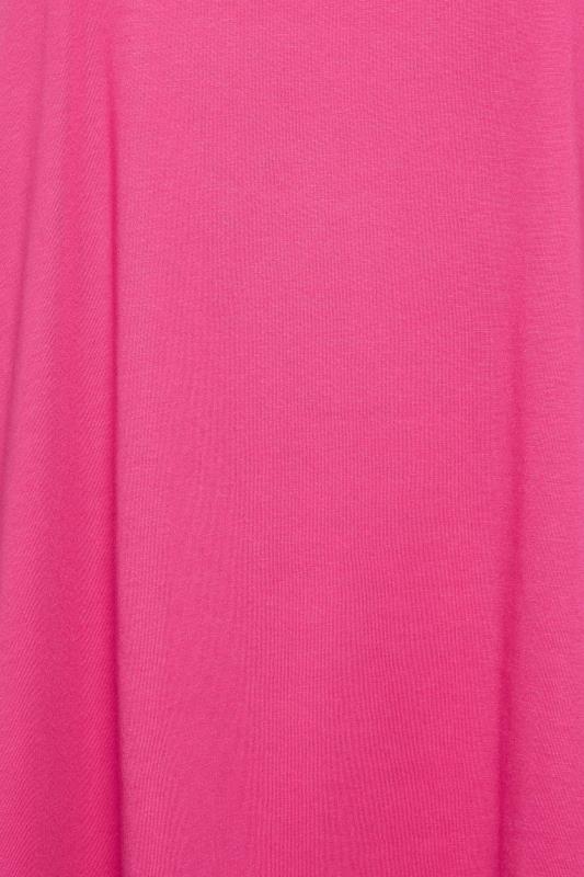 YOURS Plus Size Curve Hot Pink Bar Back Vest Top | Yours Clothing  4
