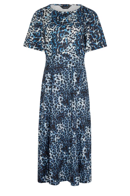 M&Co Blue Leopard Print Midi Dress | M&Co 6