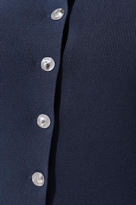 LIMITED COLLECTION Plus Size Navy Blue Knitted Waistcoat | Yours Clothing 4