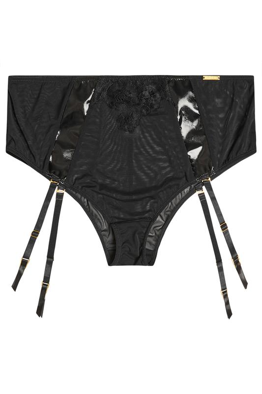 YOURS Plus Size Black Detachable Suspender Briefs | Yours Clothing 6