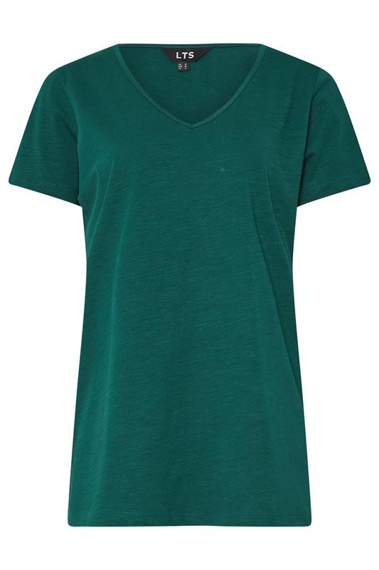 LTS Tall 2 PACK Green & Purple Cotton V-Neck T-Shirts | Long Tall Sally  9