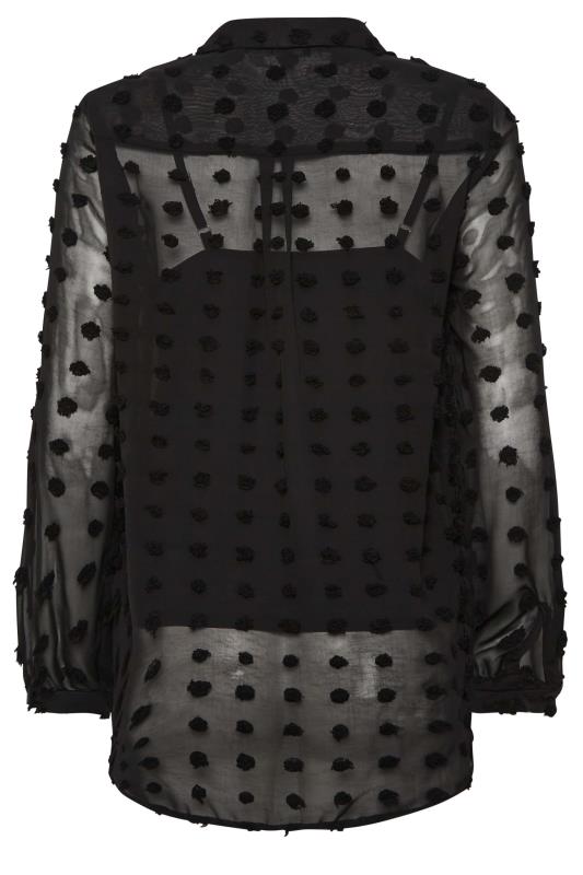M&Co Black Dobby Spot Shirt | M&Co 7