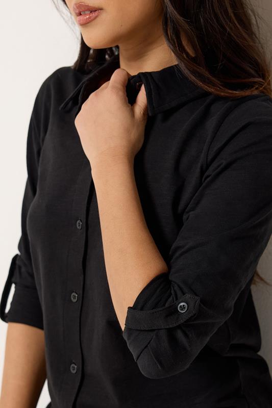 PixieGirl Petite Women's Black Button Cotton Shirt | PixieGirl 4