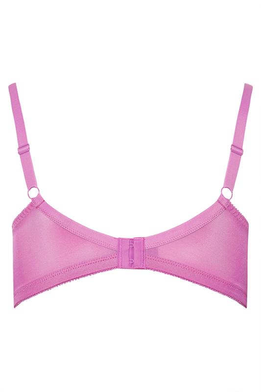 YOURS Plus Size Pink Lace Full Cup Bra | Yours Clothing 7