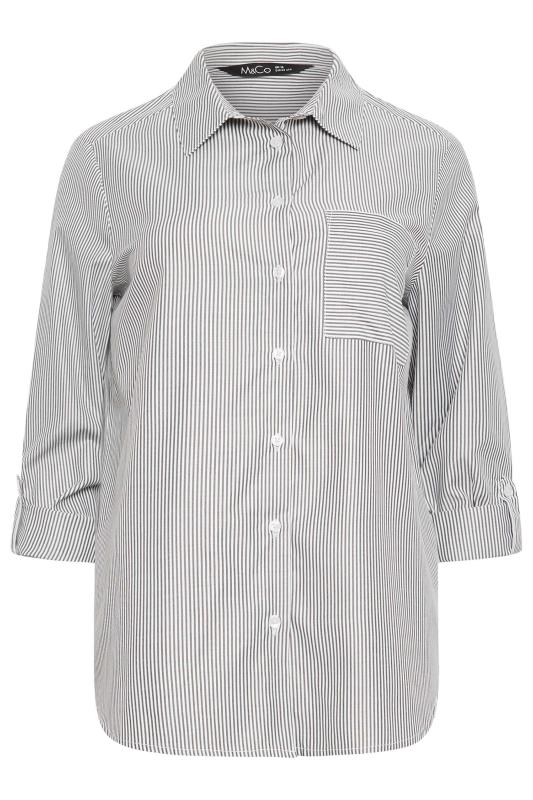 M&Co Black & White Striped Shirt | M&Co 6