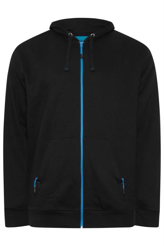 BadRhino Big & Tall Black Workwear Zip Through Hoodie | BadRhino 8