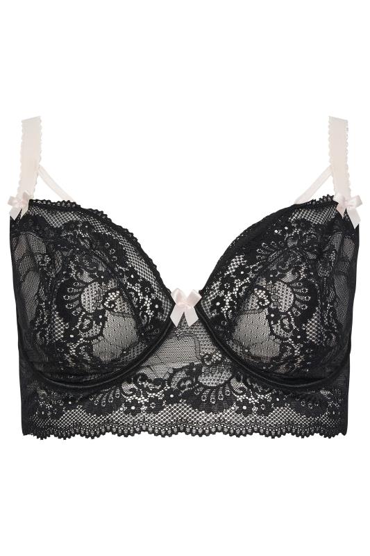 YOURS Curve Plus Size Black Lace Underwire Bra | Yours Clothing  4