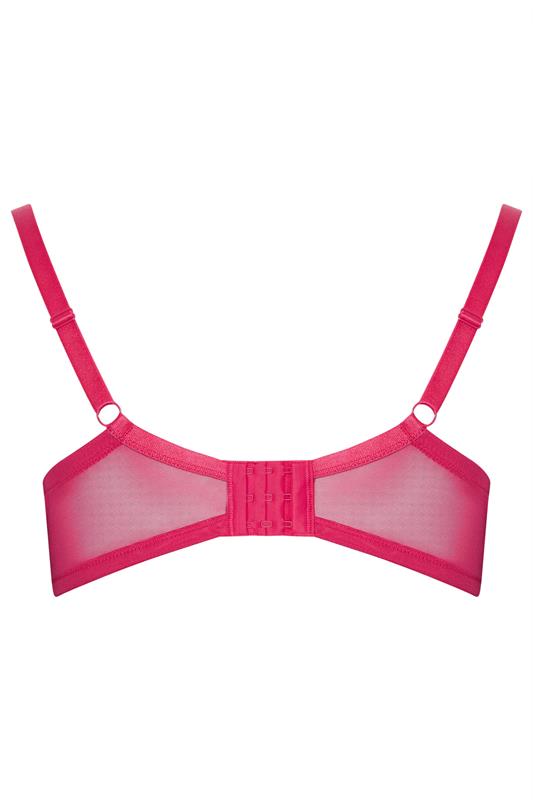 YOURSET 2 PACK Plus Size Black & Pink Burnout Stripe T-Shirt Bras | Yours Clothing 10