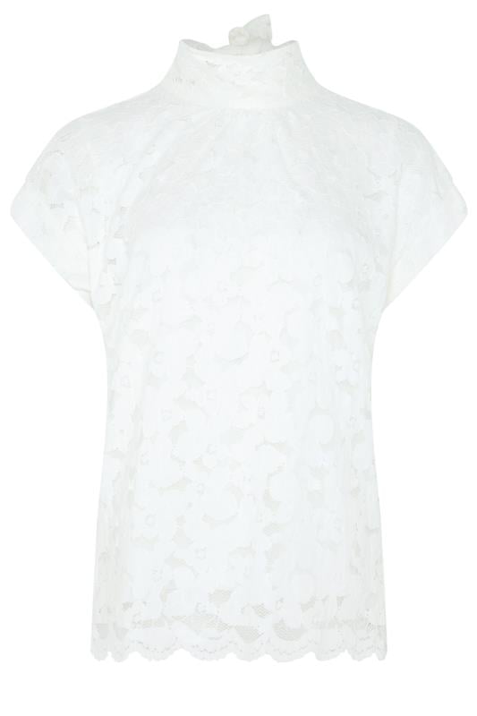 M&Co White Lace Tie Back Blouse | M&Co 6