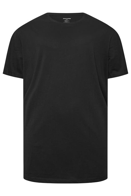 JACK & JONES Big & Tall 2 Pack White & Black Graphic T-Shirts | BadRhino 6