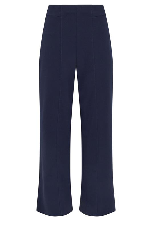 STAR Navy Blue Seam Detail Wide Leg Trousers | StarByJM 5