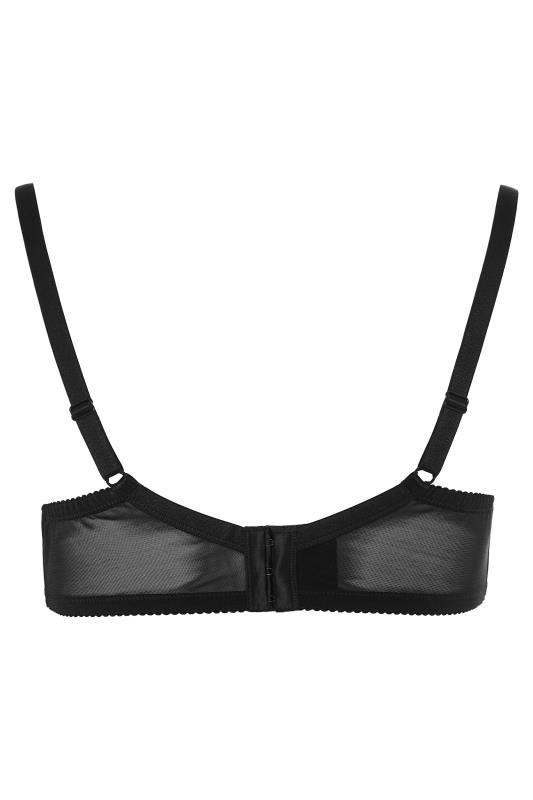 Black Moulded Underwired Plunge T-Shirt Bra | Yours Clothing 5