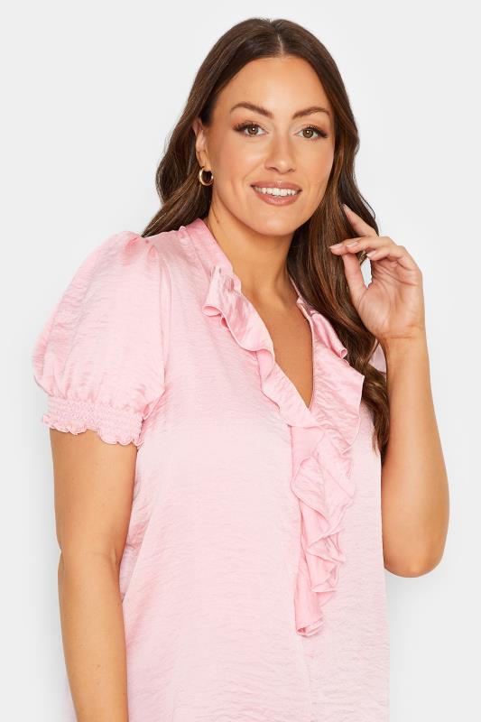 M&Co Pink Frill Satin Blouse | M&Co 4