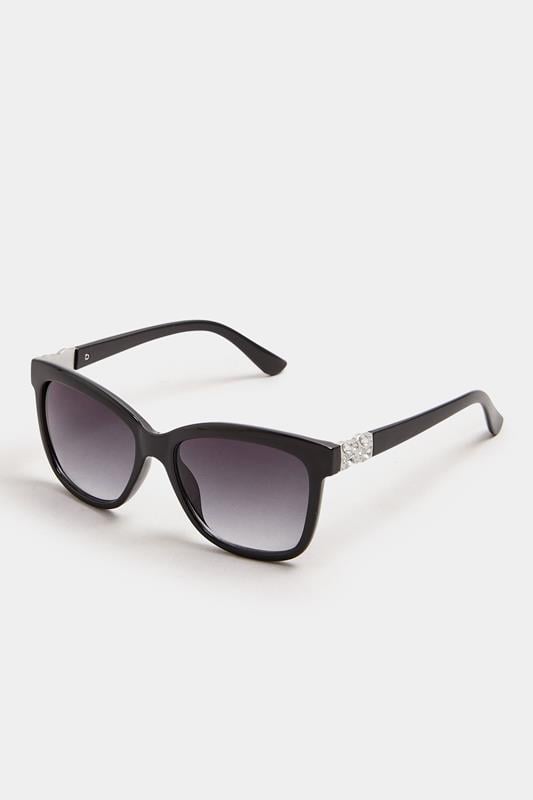  Yours Black Diamante Arm Sunglasses